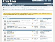 Tablet Screenshot of forums.stickpage.com